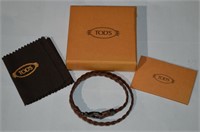 Tods (Italy) Brown Leather Bracelet MSRP$160
