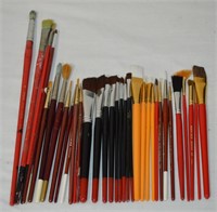 Assorted Lot Artist Paint Brushes Most New