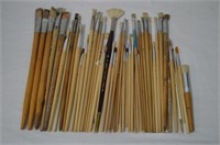 Assorted Lot Artist Paint Brushes