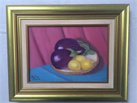 Eggplant and Lemons by Jackie Shell Artwork