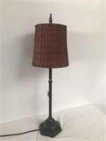 31"  Accent Lamp w/Wicker Type Shade