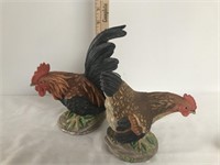 Lot of 2 Ceramic Chickens