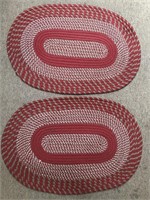 Pair of Oval Rope Braided Rugs