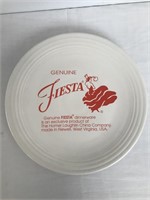 Genuine Fiesta Plate White/Orange 12"