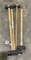 (qty - 4) Assorted Sledge Hammers-