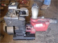 Gas powered pump 1 1/2" (engine turns over)