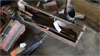 Wood Tool Box w/ Contents