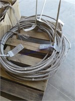 alum. ground wire w/lighting rods