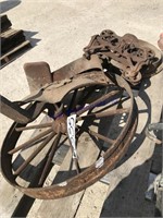 steel wheels, parts, pulley, tractor seat