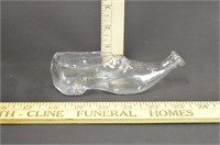Mold Blown Glass Shoe Bottle