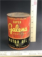 Full Galena Fortified Motor Oil Can