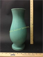 Large Weller Matte Green Pottery Vase Mission