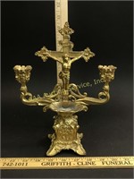 Ecclesiastical Crucifix Holy Water Font Candelabru