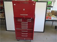 Large Red Beach 2 Section Toolbox