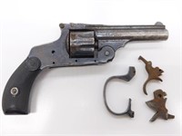 Disassembled .22 Revolver, Unknown Manufacture