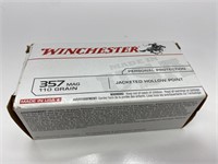 48 rounds .357, 110 gr. JHP, Winchester