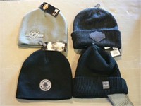 4 Harley stocking caps, New with tags, retail