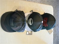 Size 7 3/8 Three fitted Harley caps, New with