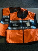 2 Harley safety vests, size 3XL