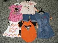 5 Harley little girl outfits: size 0-3M, 12M,