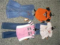 4 Harley little girl outfits: size 4M, 18M, 24M,