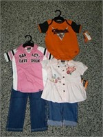 3 Harley little girl outfits: size 18M, 18M, 24M