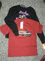 2 Child's Harley shirts: size L