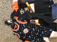 4 Child-size Harley outfits: size 6-9M, 24M, 3T,