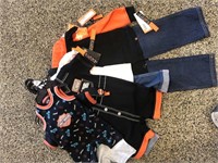 6 Child-size Harley outfits: size 0-3M, 24M, 24M,