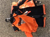 4 Child-size Harley outfits: size 18M, 24M, 3T,