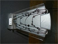 Harley multi-strand necklace with plexi display