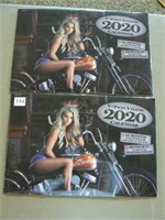 Two 2020 Harley calendars