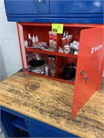 RED CABINET W/THREAD LOCKER, GREASE, ANTISEEZE