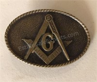 Vintage Masonic Belt Buckle