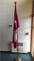 Indoor Canadian Flag 8 Feet 9” Tall Flag is 3x5