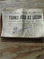 Gazzette- old news paper