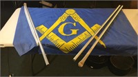 Masonic Flag & Poles 3x5 Foot Flag