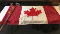 Canadian Flag & Pole 3x5 Foot Flag