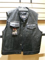 Size 46 BG black leather vest