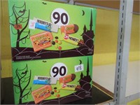 2 BOXES - 90 Pieces Snack Size Chocolate Bars
