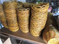 Huge Lot of Small Plastic Woven Baskets