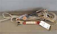 Safety lanyard with rope