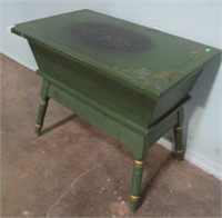 GREEN PAINTED END STAND