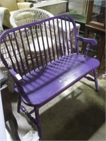 PURPLE PAINTED BENCH