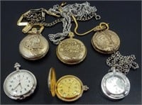 Lot of Pocket Watches & Chains, 3 with a