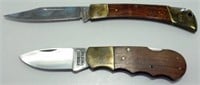2 Folding Knives - Stainless Pakistan & Stainless
