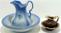 * Pitcher & Basin Sets - Marked Ironstone Pottery