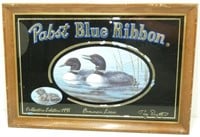 * Pabst Blue Ribbon 1991 Common Loon Beer Mirror