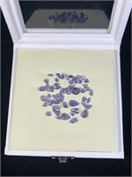 A PARCEL OF TANZANITE GEMSTONES