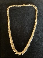 GOLD OVER .925 SILVER NECKLACE